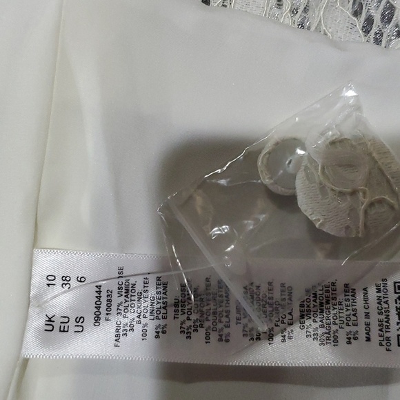 Asos bridal wedding lace overlay blazer nwt - Picture 7 of 7